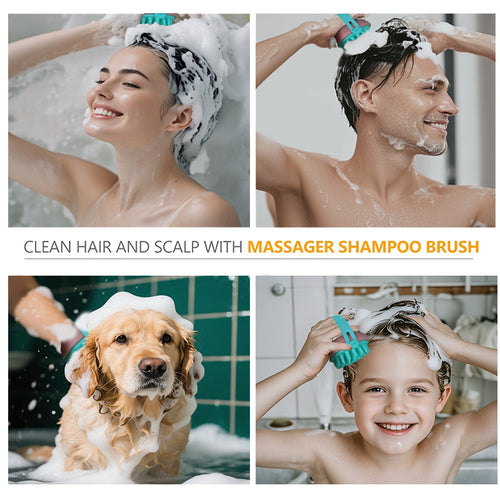 Detachable Hair Comforts Scalp Massager Brush  Clean Shampoo Scrubber Anti Dandruff Tool